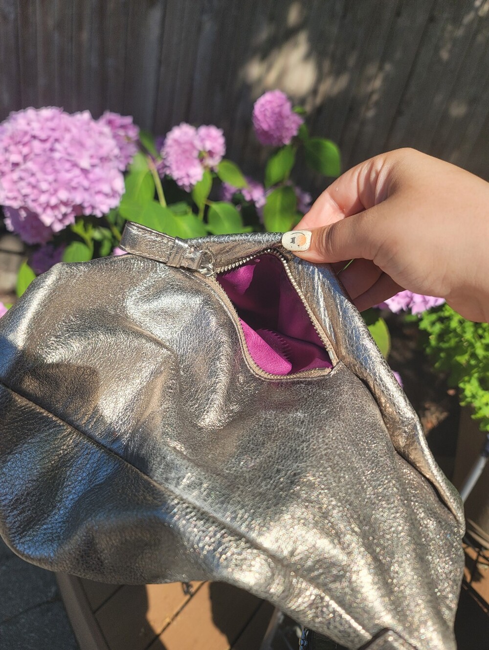 Coach Madison Isabelle Metallic Leather Slouchy Hobo 2012 - Picture 9 of 16